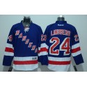 Rangers #24 Oscar Lindberg Blue Stitched Jersey