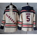 Rangers #5 Dan Girardi Cream Sawyer Hooded Sweatshirt Stitched Jersey