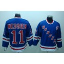 Rangers #11 Mark Messier Stitched Blue CCM Throwback Jersey