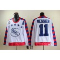 Rangers #11 Mark Messier White All Star CCM Throwback 75TH Stitched Jersey