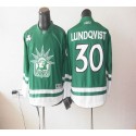 Rangers St Patty's Day #30 Henrik Lundqvist Green Stitched Jersey