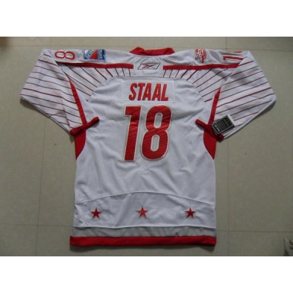 Rangers #18 Marc Staal 2011 All Star Stitched White Jersey