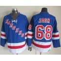 Rangers #68 Jaromir Jagr Light Blue CCM Throwback Stitched Jersey