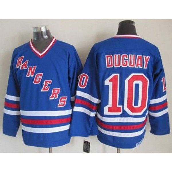 Rangers #10 Ron Duguay Blue CCM Heroes Of Hockey Alumni Stitched Jersey