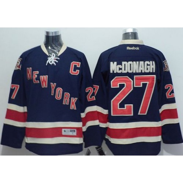 Rangers #27 Ryan McDonagh Navy Blue Stitched Jersey