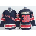 Rangers #30 Henrik Lundqvist Dark Blue Third Stitched Jersey