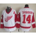 Red Wings #14 Brendan Shanahan White CCM Throwback Stitched Jersey
