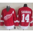 Red Wings #14 Brendan Shanahan Red CCM Throwback Stitched Jersey