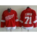 Red Wings #71 Dylan Larkin Red Stitched Jersey