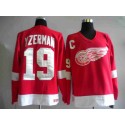 Red Wings #19 Steve Yzerman Stitched Red Jersey