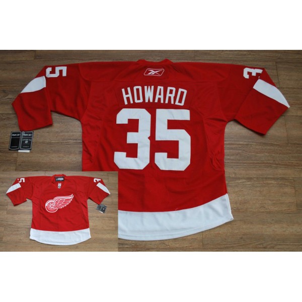Red Wings 35# Hdward Stitched Red Jersey