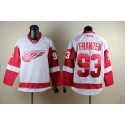 Red Wings #93 Johan Franzen White Stitched Jersey