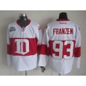 Red Wings #93 Johan Franzen White Winter Classic Stitched Jersey