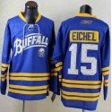 Sabres #15 Jack Eichel Light Blue New Third Stitched Jersey