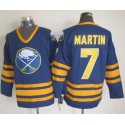 Sabres #7 Rick Martin Navy Blue CCM Throwback Stitched Jersey
