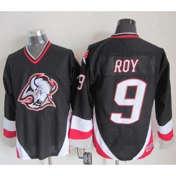 Sabres #9 Derek Roy Black CCM Throwback Stitched Jersey
