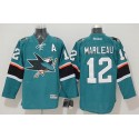 Sharks #12 Patrick Marleau Stitched Teal Jersey