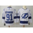 Tampa Bay Lightning #91 Steve Stamkos White Stitched Adidas Jersey