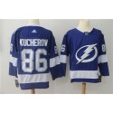 Tampa Bay Lightning #86 Nikita Kucherov Blue Stitched Adidas Jersey
