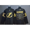 Tampa Bay Lightning #86 Nikita Kucherov Black Golden Stitched Adidas Jersey