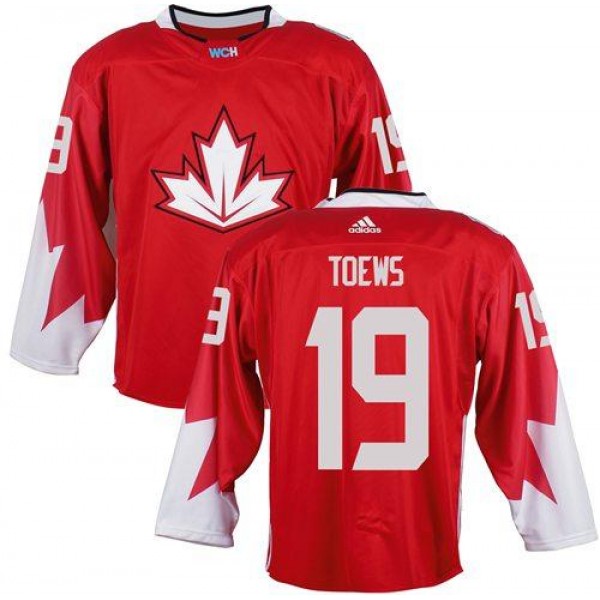 Team CA. #19 Jonathan Toews Red 2016 World Cup Stitched Jersey
