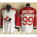 Team CA. #99 Wayne Gretzky White Red Nike Throwback Stitched Jersey