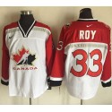 Team CA. #33 Patrick Roy White Red Nike Throwback Stitched Jersey