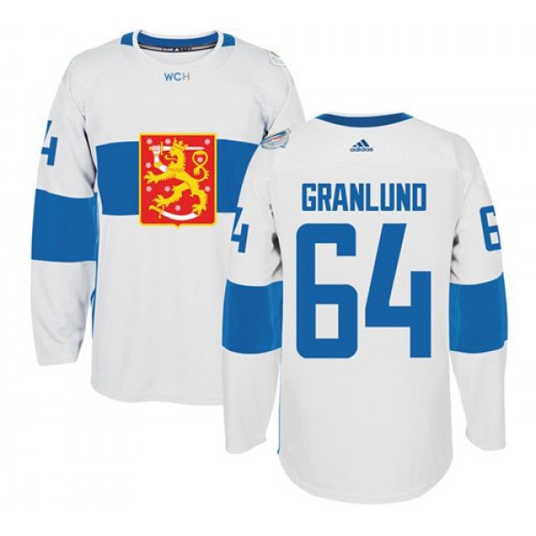 Team Finland #64 Mikael Granlund White 2016 World Cup Stitched Jersey