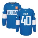 Team Finland #40 Tuukka Rask Blue 2016 World Cup Stitched Jersey