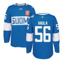 Team Finland #56 Erik Haula Blue 2016 World Cup Stitched Jersey