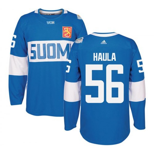 Team Finland #56 Erik Haula Blue 2016 World Cup Stitched Jersey