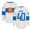 Team Finland #40 Tuukka Rask White 2016 World Cup Stitched Jersey