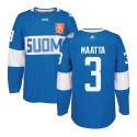 Team Finland #3 Olli Maatta Blue 2016 World Cup Stitched Jersey