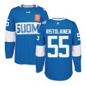 Team Finland #55 Rasmus Ristolainen Blue 2016 World Cup Stitched Jersey