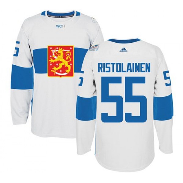 Team Finland #55 Rasmus Ristolainen White 2016 World Cup Stitched Jersey
