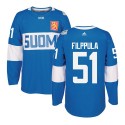 Team Finland #51 Valtteri Filppula Blue 2016 World Cup Stitched Jersey