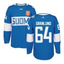 Team Finland #64 Mikael Granlund Blue 2016 World Cup Stitched Jersey