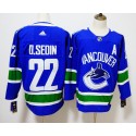 Vancouver Canucks #22 Daniel Sedin Blue Stitched Adidas Jersey