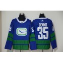 Vancouver Canucks #35 Thatcher Demko Blue Stitched Jersey
