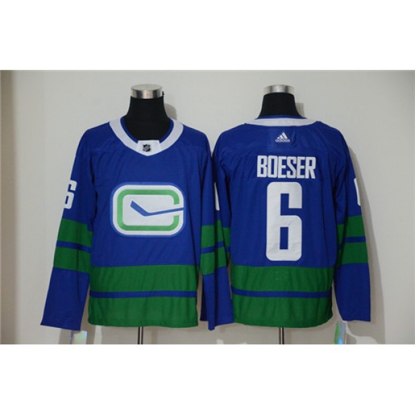 Vancouver Canucks #6 Brock Boeser Blue Stitched Jersey