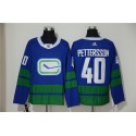 Vancouver Canucks #40 Elias Pettersson Blue Stitched Jersey