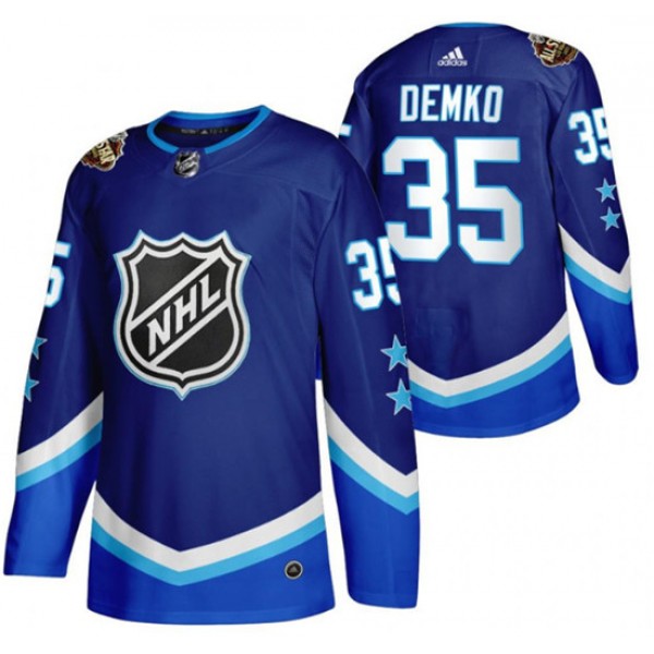 Vancouver Canucks #35 Thatcher Demko 2022 All-Star Blue Stitched Jersey