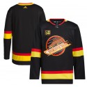 Vancouver Canucks Blank 50th Anniversary Black Stitched Jersey