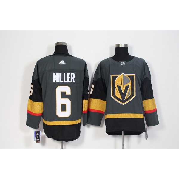 Vegas Golden Knights #6 Colin Miller Grey Stitched Adidas Jersey