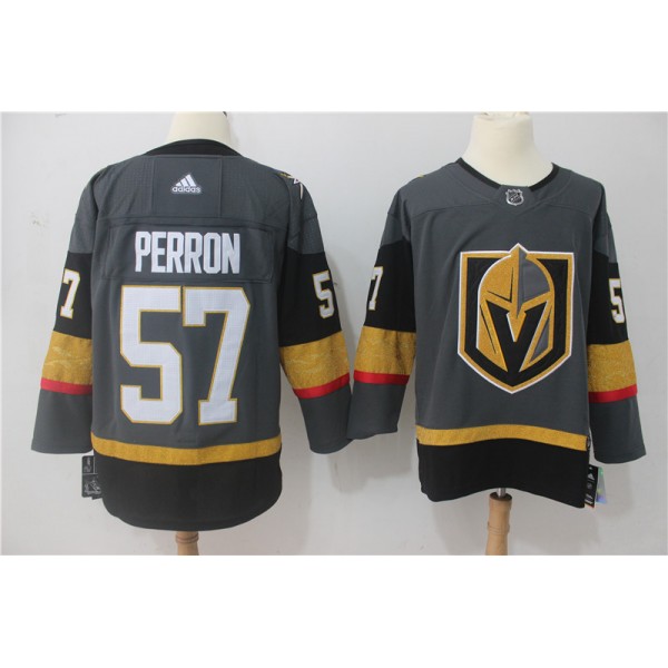 Vegas Golden Knights #57 David Perron Grey Stitched Adidas Jersey