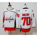 Washington Capitals #70 Braden Holtby White Stitched Adidas Jersey