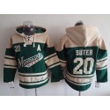Wild #20 Ryan Suter Green Sawyer Hooded Sweatshirt Stitched Jersey