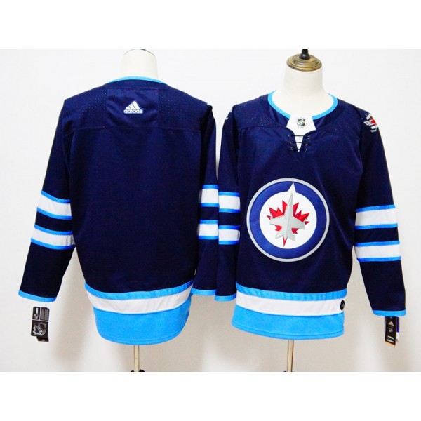 Winnipeg Jets Navy Stitched Adidas Jersey