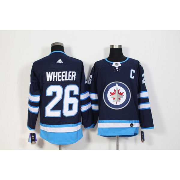 Winnipeg Jets #26 Blake Wheeler Navy Stitched Adidas Jersey