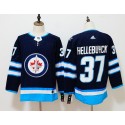 Winnipeg Jets #37 Connor Hellebuyck Navy Stitched Adidas Jersey